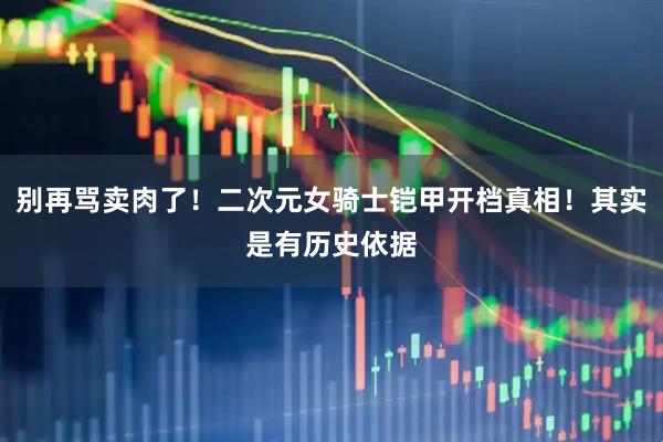 别再骂卖肉了！二次元女骑士铠甲开档真相！其实是有历史依据