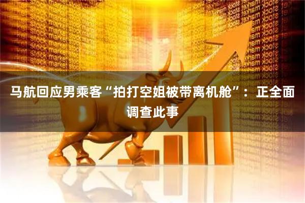马航回应男乘客“拍打空姐被带离机舱”：正全面调查此事
